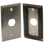 1-Port Single Gang Stainless Steel Wallplate with Water Seal - EAGLEG.COM